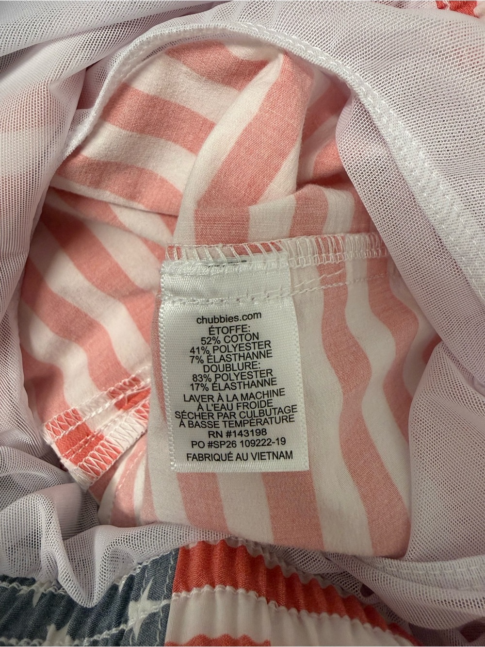 chubbies Red & Blue Stars Stripes Swim Trunks - Picture 8 of 8